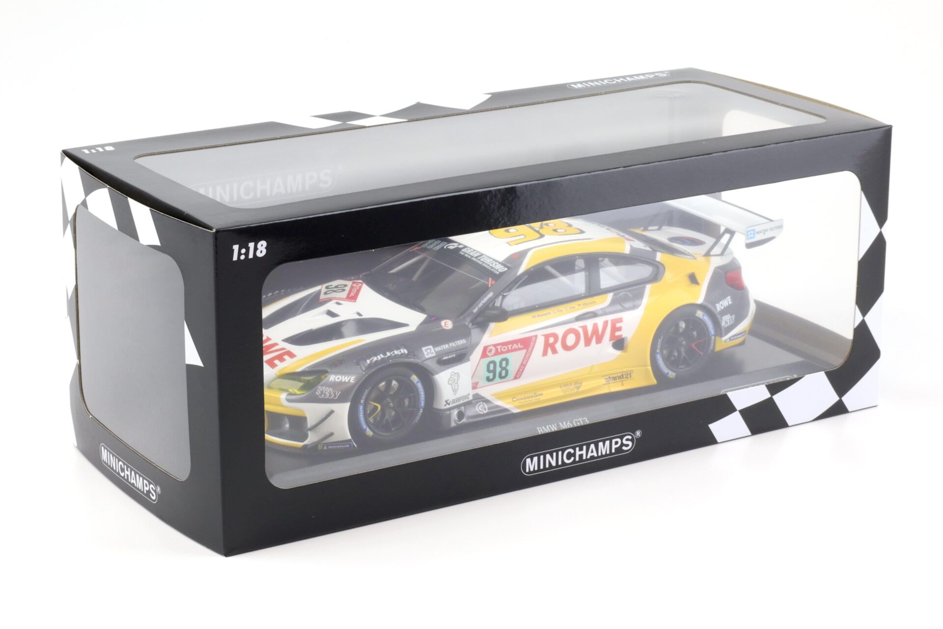 1:18 Minichamps BMW M6 GT3 ROWE Racing 4th Place 24h Nürburgring 2020 Wittmann #98