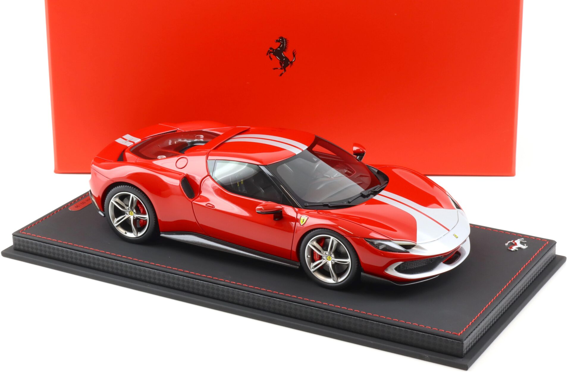 1:18 BBR Ferrari 296 GTB Assetto Fiorano Rosso Corsa with display - Limited 99 pcs