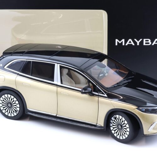 1:18 NZG Mercedes Maybach EQS 680 SUV black/ Kalahari gold DEALER VERSION