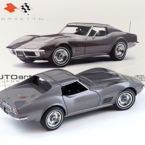 1:18 AUTOart Chevrolet Corvette C3 1970 Laguna Grey Metallic 71173