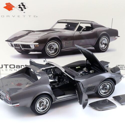 1:18 AUTOart Chevrolet Corvette C3 1970 Laguna Grey Metallic 71173