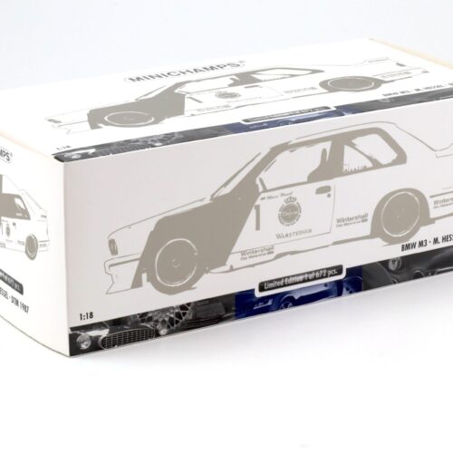 1:18 Minichamps BMW M3 E30 DTM #1 M.Hessel Winner Zolder DTM 1987