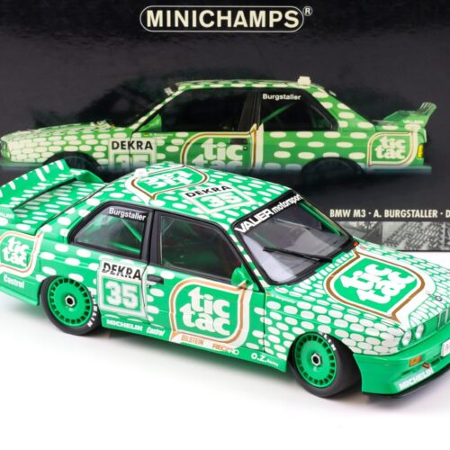 1:18 Minichamps BMW M3 E30 DTM TICTAC #35 A.Burgstaller DTM 1992