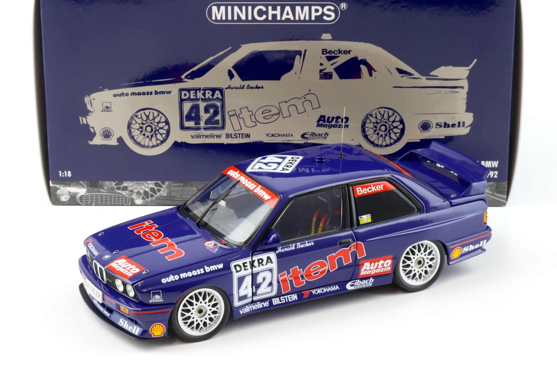 ID 91847 orig.jpg 1:18 Minichamps BMW M3 E30 DTM Auto MAASS BMW #42 H.Becker DTM 1992
