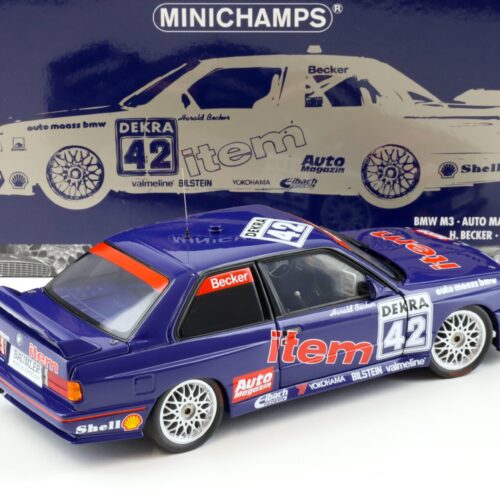 1:18 Minichamps BMW M3 E30 DTM Auto MAASS BMW #42 H.Becker DTM 1992