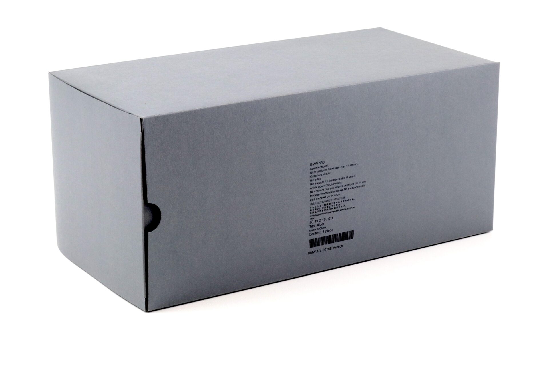 1:18 Norev BMW 550i 5 Series F10 Limousine Titan silver metallic DEALER VERSION