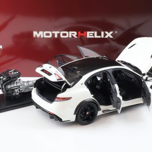 1:18 Motorhelix Alfa Romeo Giulia GTA Bianco Trofed white + engine Die-Cast M89003