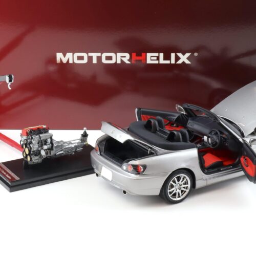 1:18 Motorhelix Honda S2000 (AP2) silver metallic + engine Diecast M85108