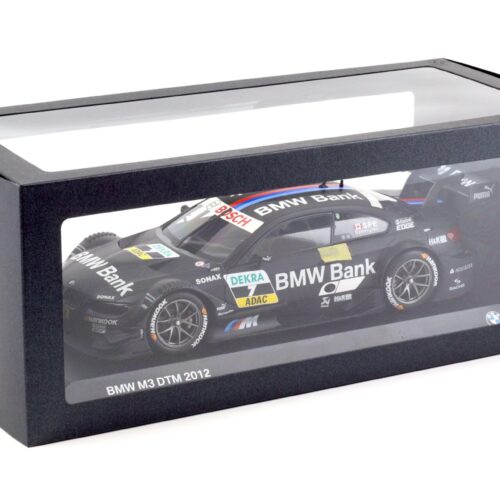 1:18 Minichamps BMW M3 E92 DTM 2012 Spengler #7 black DEALER VERSION - Image 5