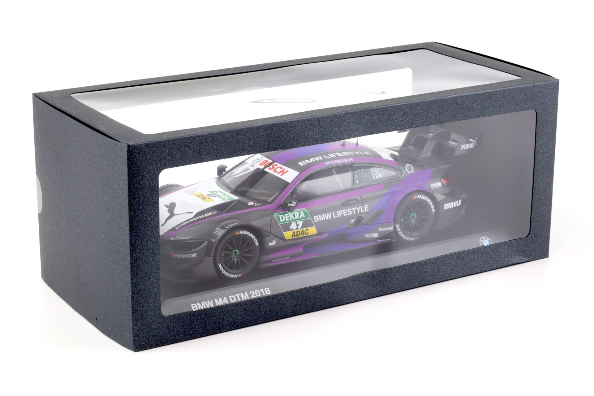 1:18 Minichamps BMW M4 DTM 2018 Eriksson #47 BMW Lifestyle DEALER VERSION