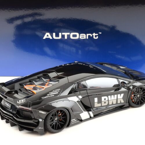 1:18 AUTOart Liberty Walk LB-WORKS Lamborghini Aventador LBWK Livery black 79244