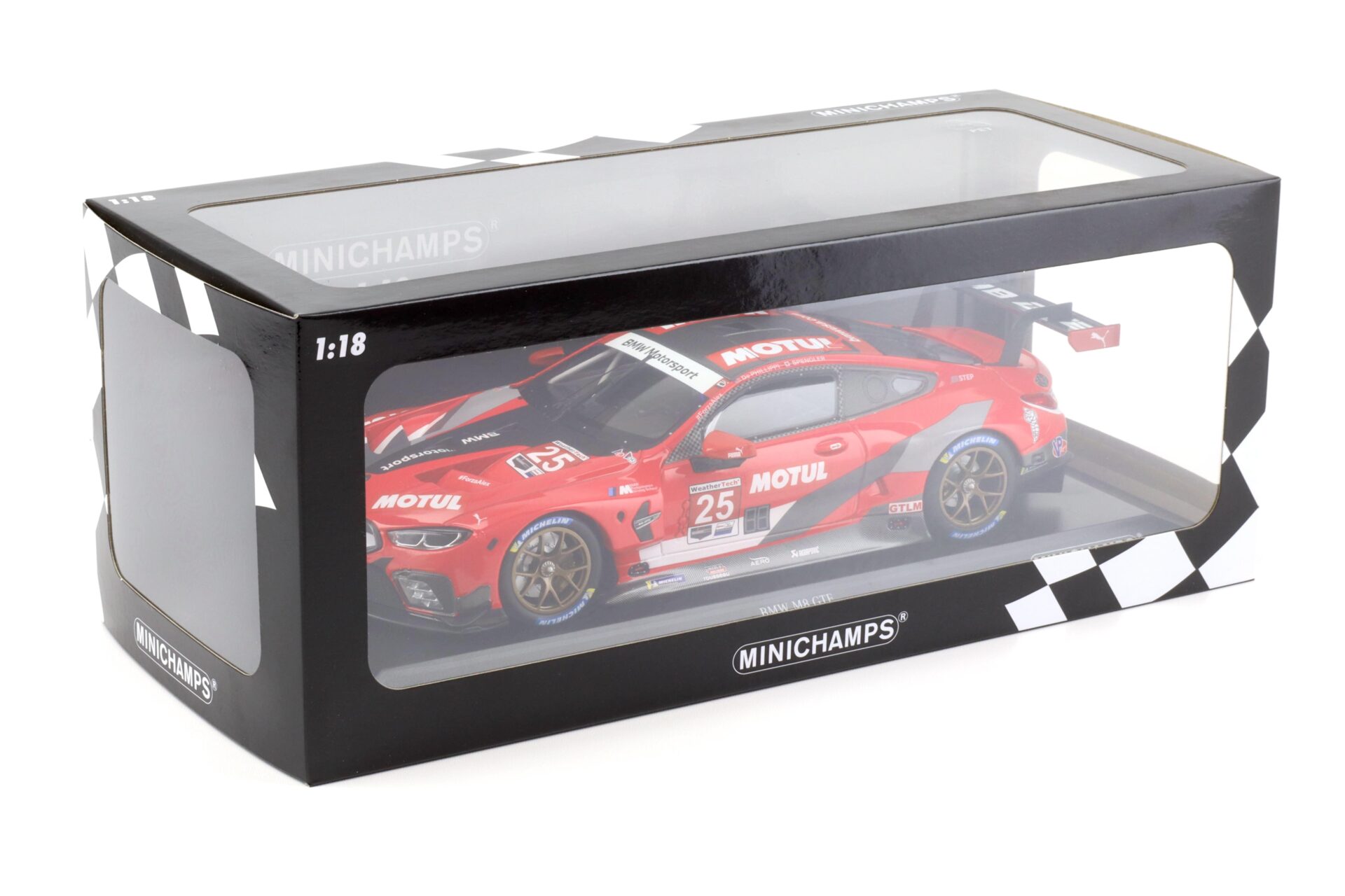 1:18 Minichamps BMW M8 GTE RLL Racing Class Winners IMSA Road Atlanta 2020