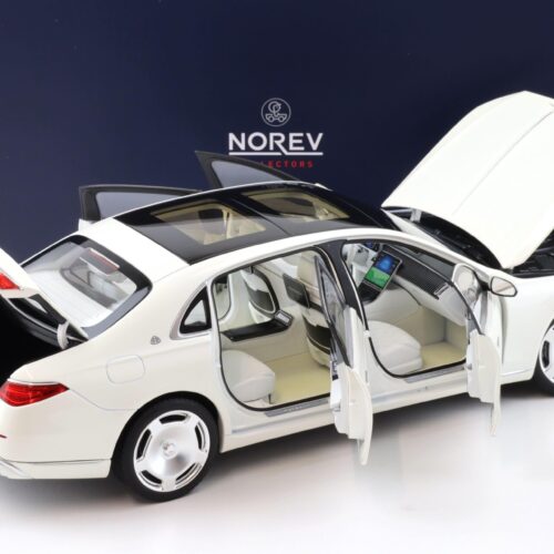 1:18 Norev Mercedes Maybach S-Class S680 4MATIC Limousine 2021 Diamond white