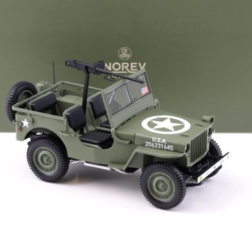 1:18 Norev Jeep Willys Army 1944 D-Day US Army green 189016