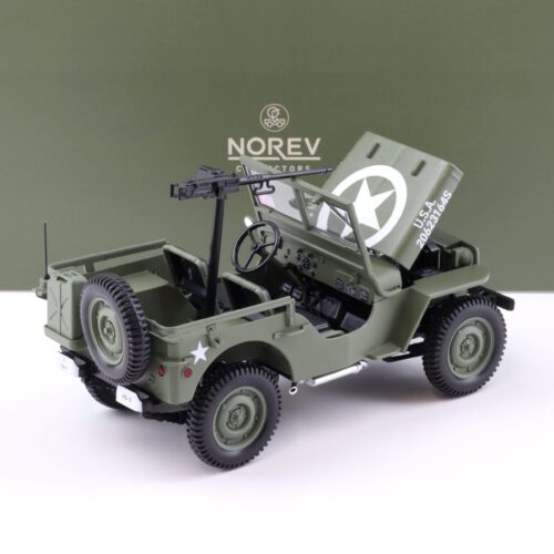 1:18 Norev Jeep Willys Army 1944 D-Day US Army green 189016