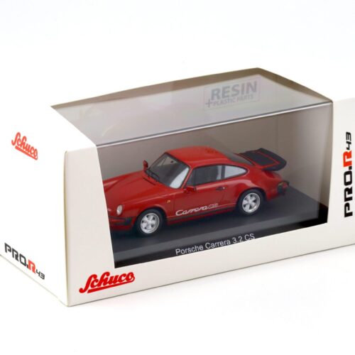 1:43 Schuco PRO.R43 Porsche 911 Carrera 3.2 CS Coupe red/ white