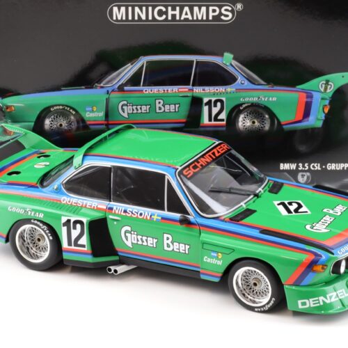 1:18 Minichamps BMW 3.5 CSL Gruppe 5 GÖSSER #12 Quester/ Nilsson 6h Zeltweg 1976