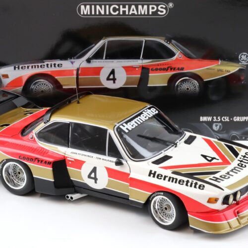 1:18 Minichamps BMW 3.5 CSL Gr.5 HERMETITE #4 Fitzpatrick/Walkinshaw Winner 6h Silverstone 1976