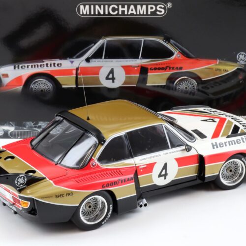 1:18 Minichamps BMW 3.5 CSL Gr.5 HERMETITE #4 Fitzpatrick/Walkinshaw Winner 6h Silverstone 1976