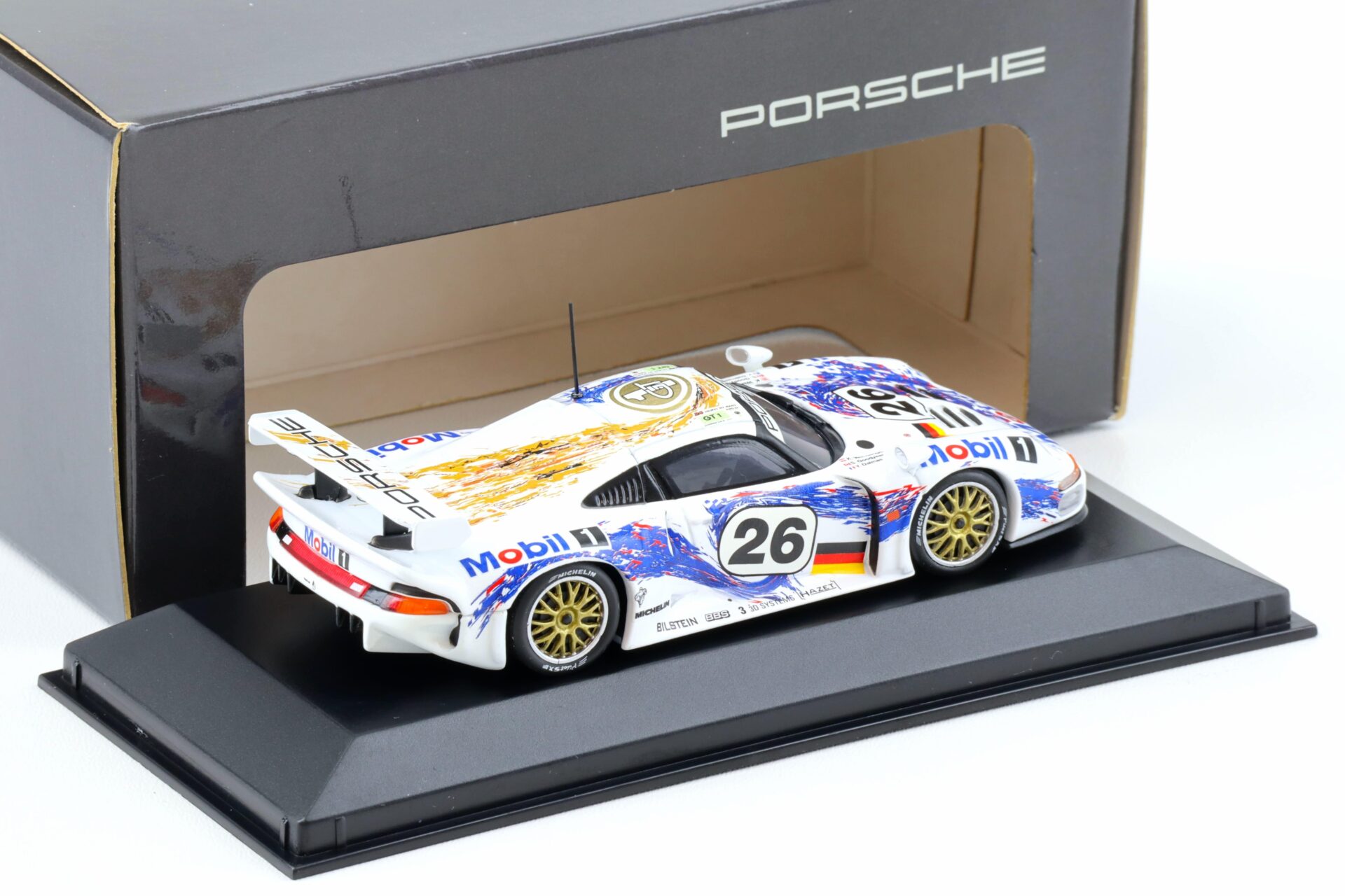 1:43 Minichamps Porsche 911 (993) GT1 Le Mans 24h 1996 #26 WAP DEALER