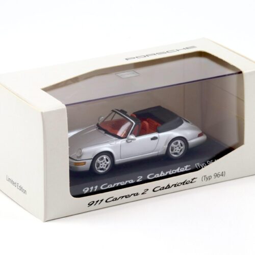 1:43 Minichamps Porsche 911 964 Carrera 2 Cabriolet silver WAP DEALER