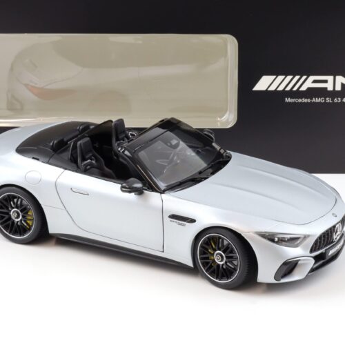 1:18 iScale Mercedes SL 63 4MATIC+ AMG Roadster high-tech silver magno DEALER VERSION