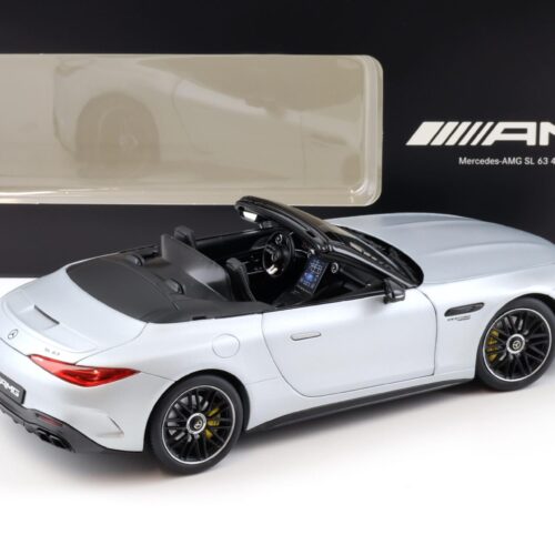 1:18 iScale Mercedes SL 63 4MATIC+ AMG Roadster high-tech silver magno DEALER VERSION