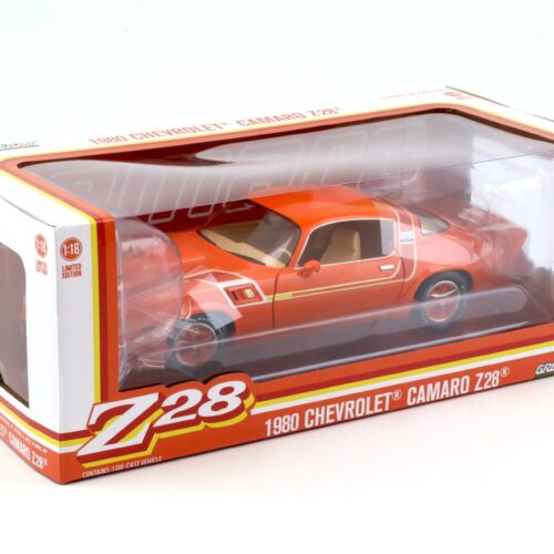 1:18 Greenlight 1980 Chevrolet Camaro Z28 Coupe Hugger Edition orange