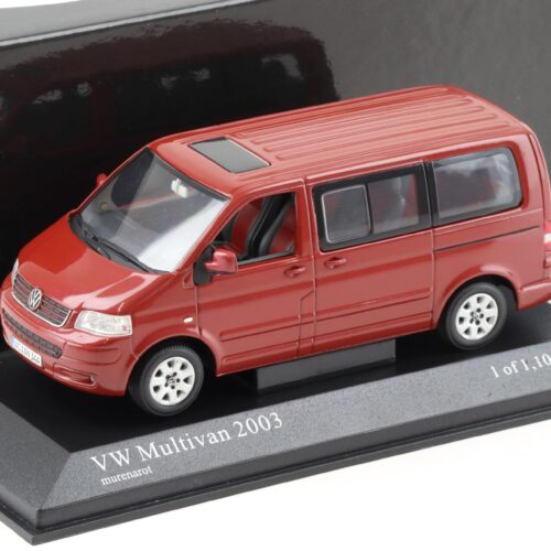 1:43 Minichamps VW T5 Multivan murena red metallic 2003