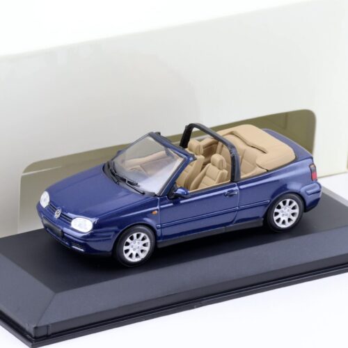 1:43 Minichamps VW Golf IV 4 Cabriolet blue metallic DEALER VERSION