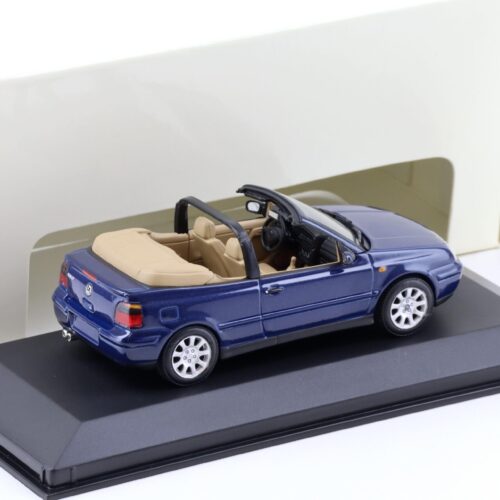 1:43 Minichamps VW Golf IV 4 Cabriolet blue metallic DEALER VERSION