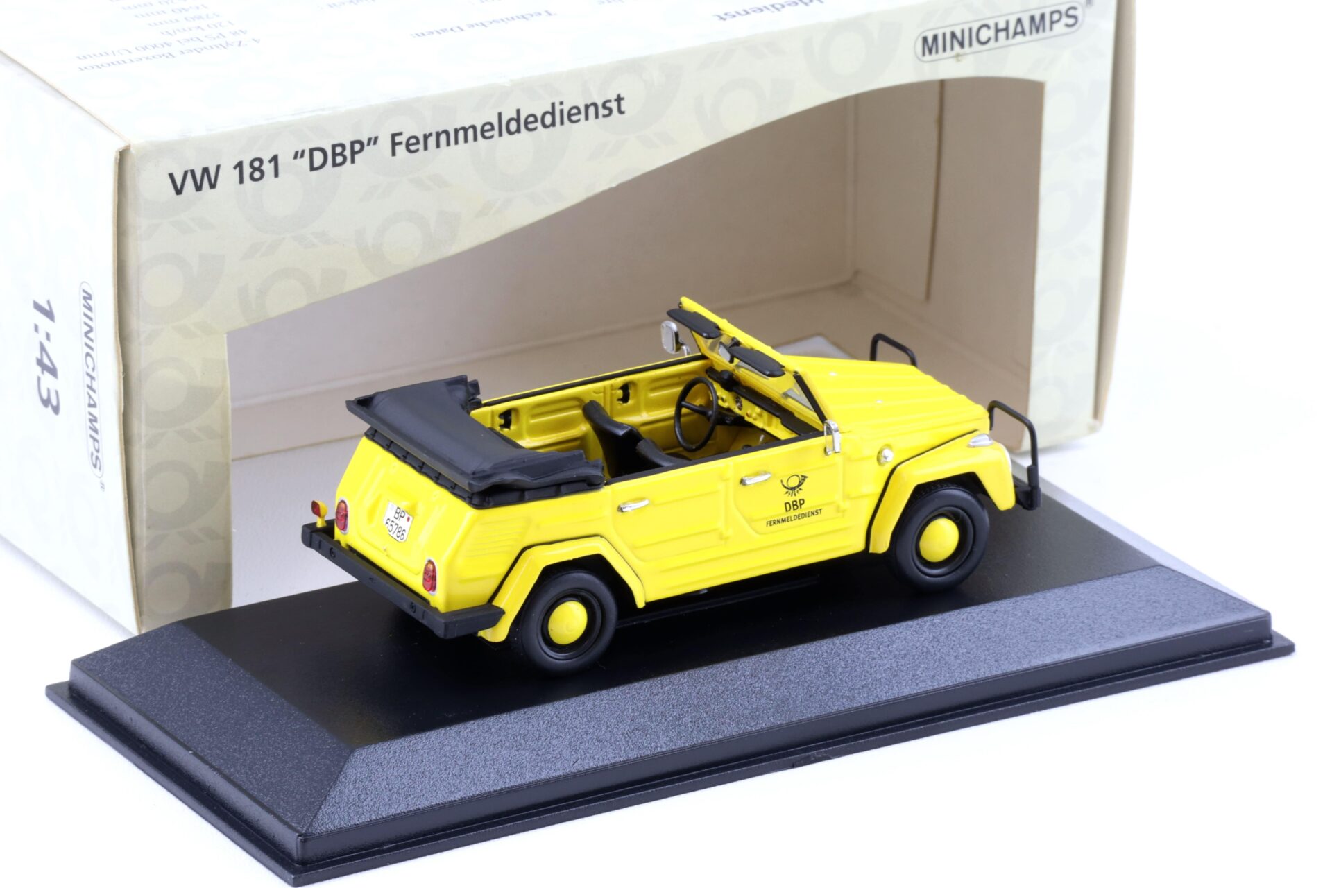 1:43 Minichamps VW 181 DBP Fernmeldedienst Deutsche Post yellow