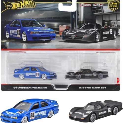 1:64 Hot Wheels 2024 Premium 2-Pack Nissan Primera + Nissan R390 GT1 979N