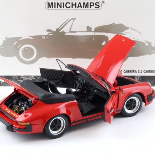 1:18 Minichamps Porsche 911 Carrera 3.2 Cabriolet 1983 red