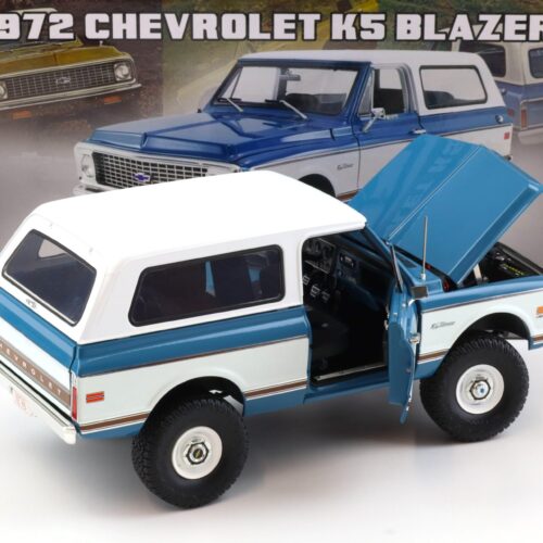 1:18 ACME 1972 Chevrolet K5 Blazer Lifted off-road Version blue/ white