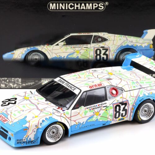 1:18 Minichamps BMW M1 Procar Pironi/ Quester 24h Le Mans 1980 Carte de France