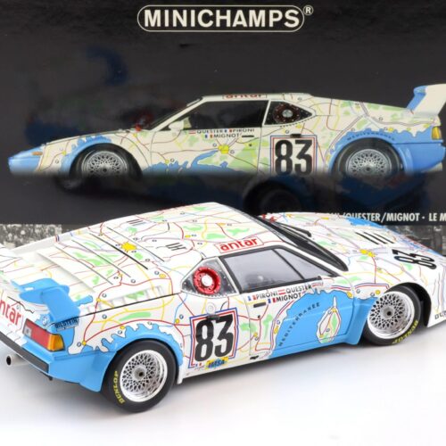 1:18 Minichamps BMW M1 Procar Pironi/ Quester 24h Le Mans 1980 Carte de France