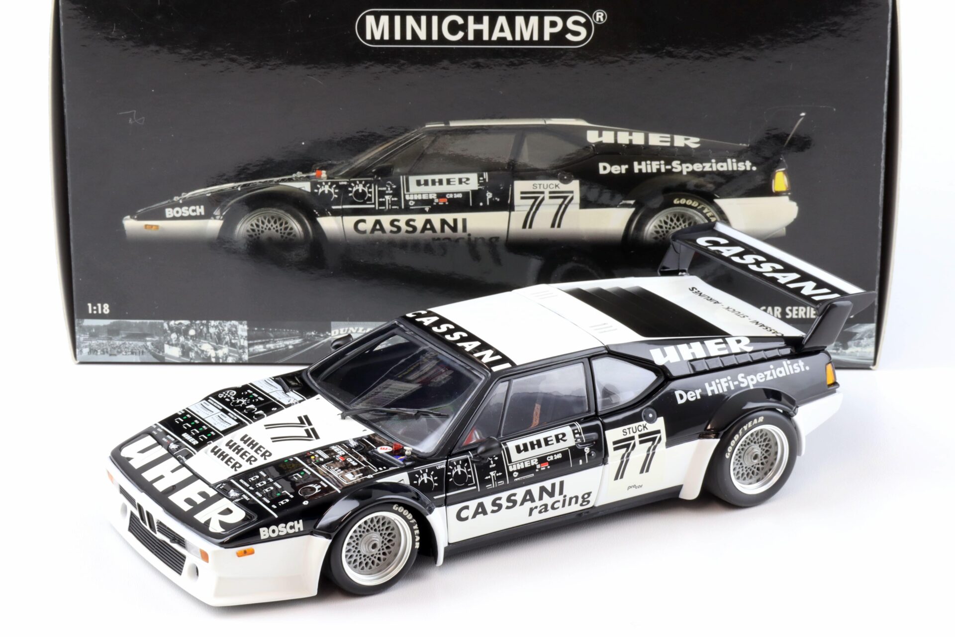 1:18 Minichamps BMW M1 Procar H.J.Stuck #77 Cassani Racing Procar Series 1979