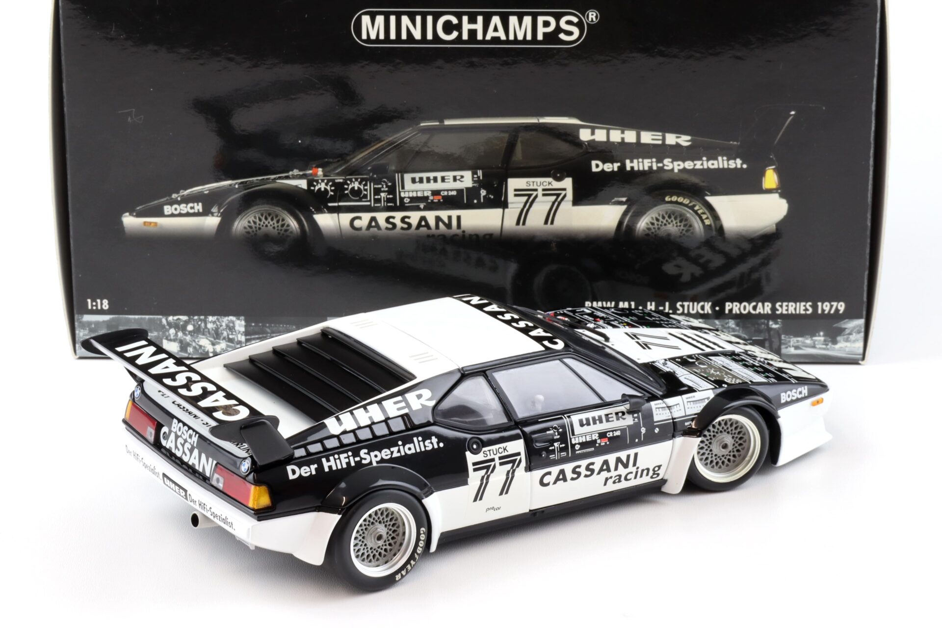 1:18 Minichamps BMW M1 Procar H.J.Stuck #77 Cassani Racing Procar Series 1979