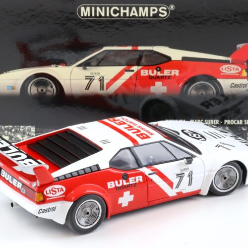 1:18 Minichamps BMW M1 Procar BULER M.Surer #71 Procar Series 1979