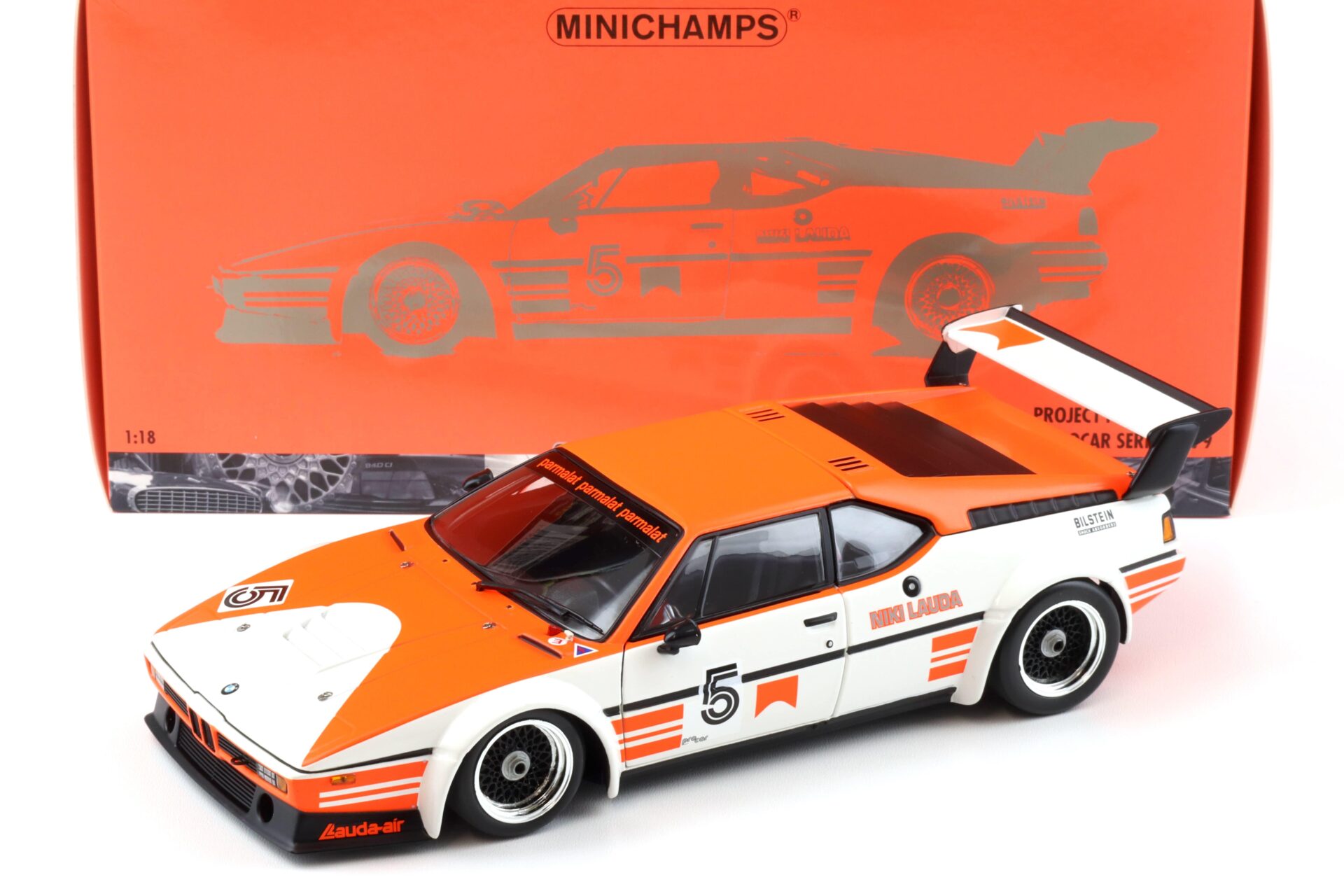 1:18 Minichamps BMW M1 Procar Project Four Racing #5 N.Lauda Procar Series 1979