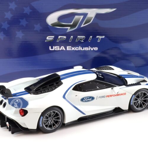 1:18 GT Spirit ACME US040 Ford GT MKII with Spoiler Frozen white/ blue stripes