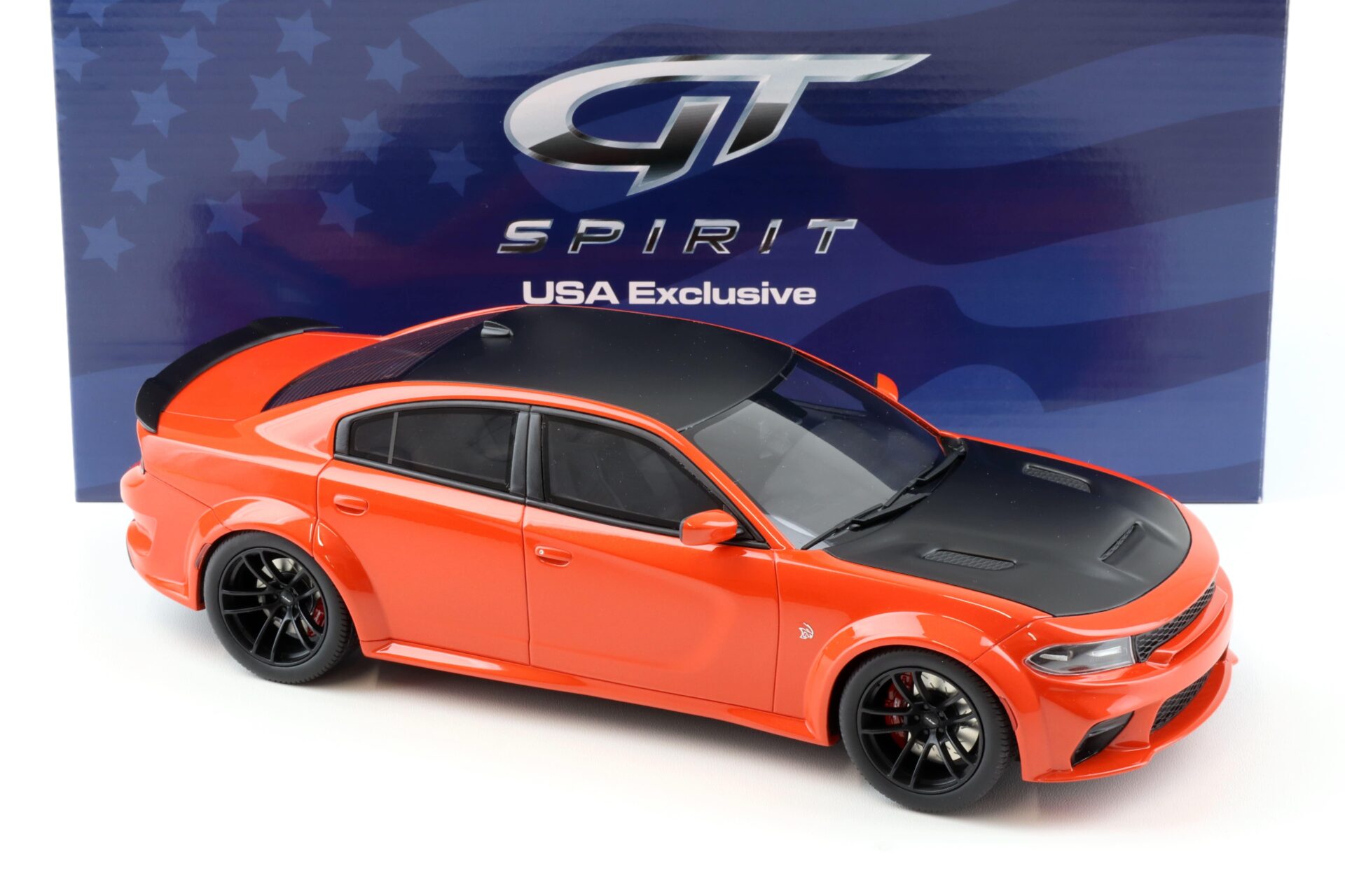1:18 GT Spirit ACME US041 Dodge Charger Hellcat Redeye 2021 Go mango/ black