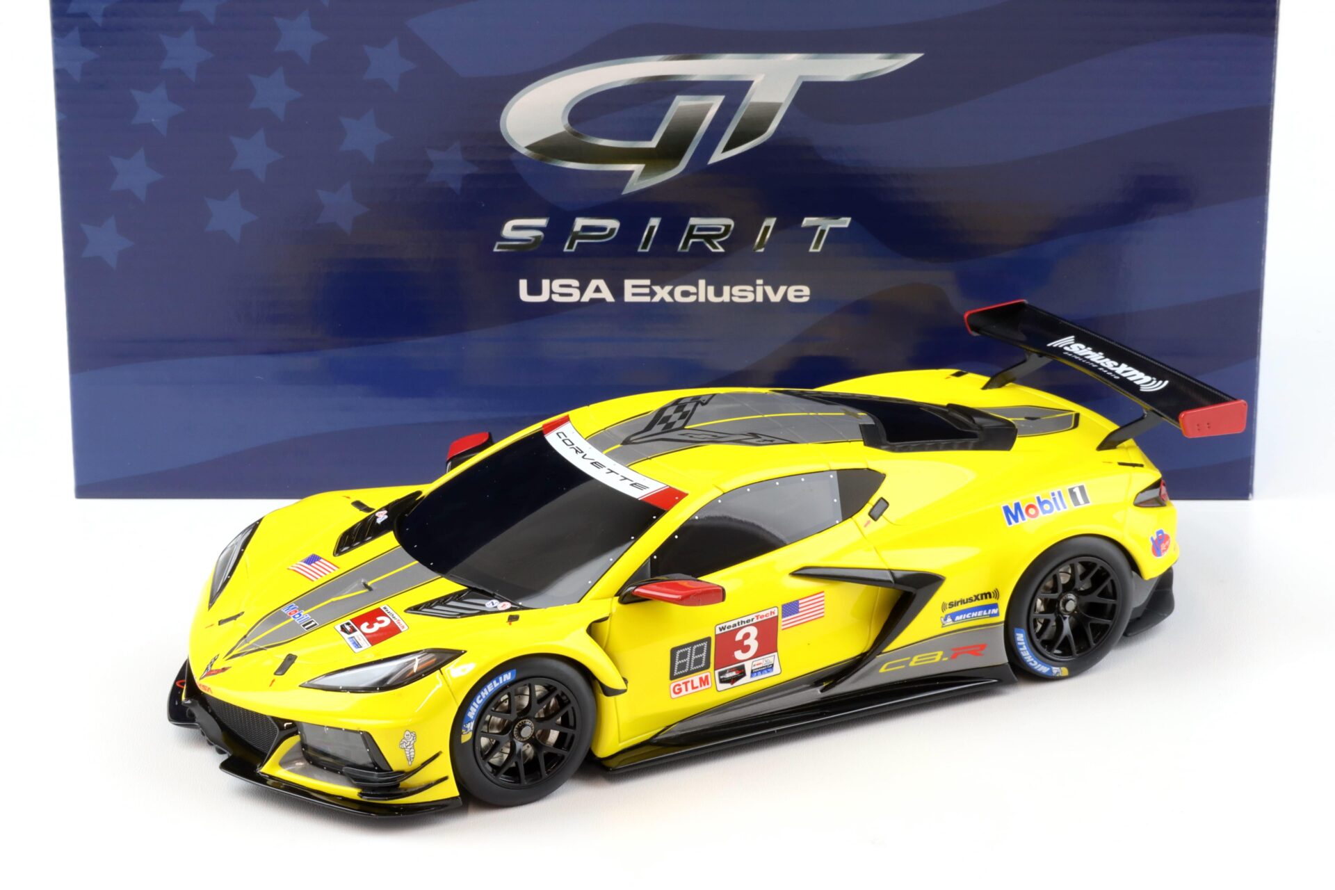 ID 92902 orig.jpg 1:18 GT Spirit ACME US032 Chevrolet Corvette C8.R #3 yellow/ black 2020