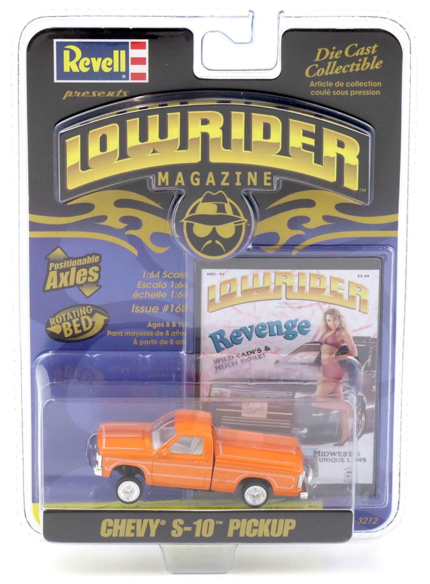 ID 93088 orig.jpg 1:64 Revell Lowrider Chevrolet Chevy S-10 Pickup orange #168 Revenge