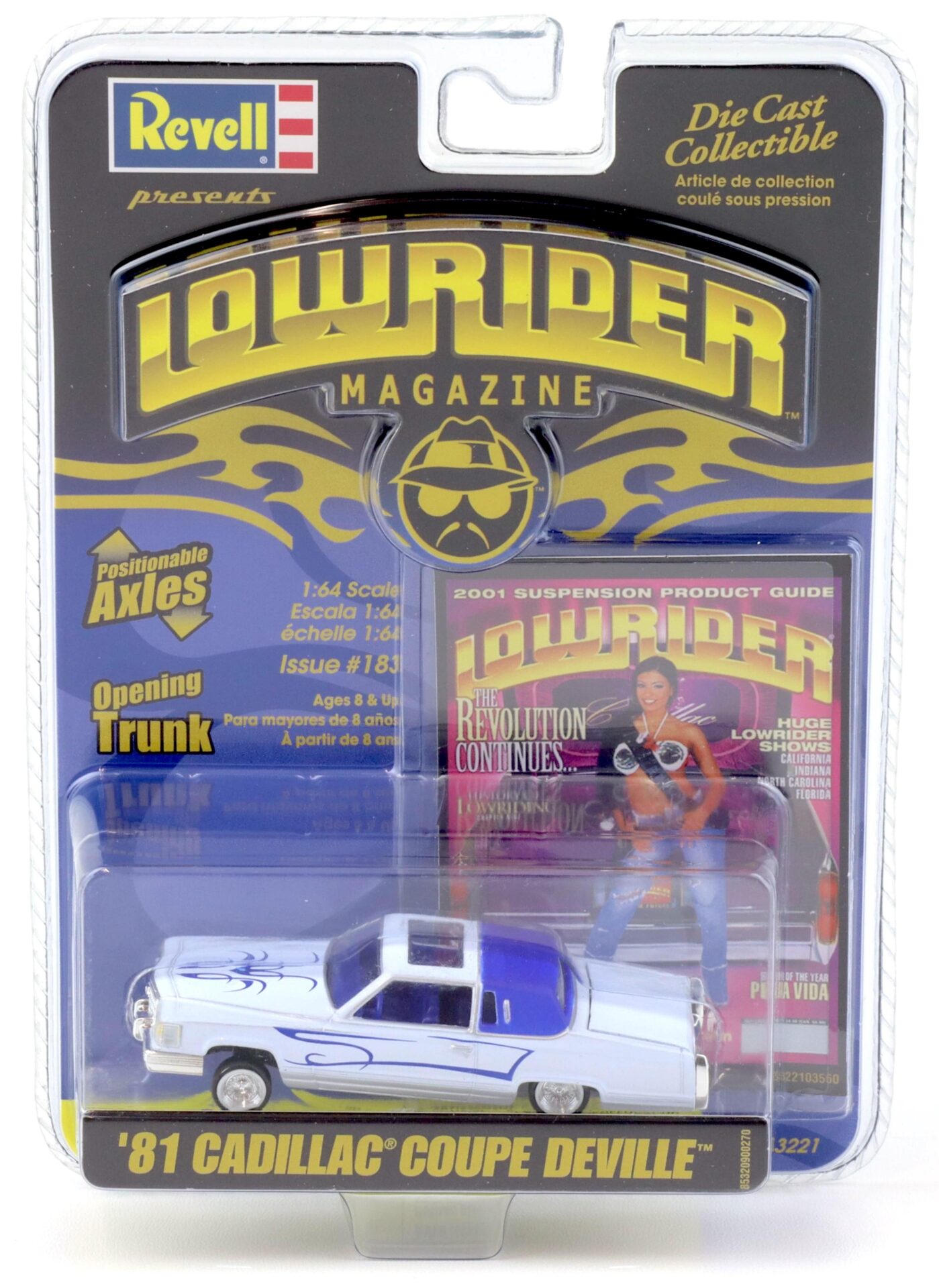 1:64 Revell Lowrider 1981 Cadillac Coupe Deville white #183 The Revolution Continues
