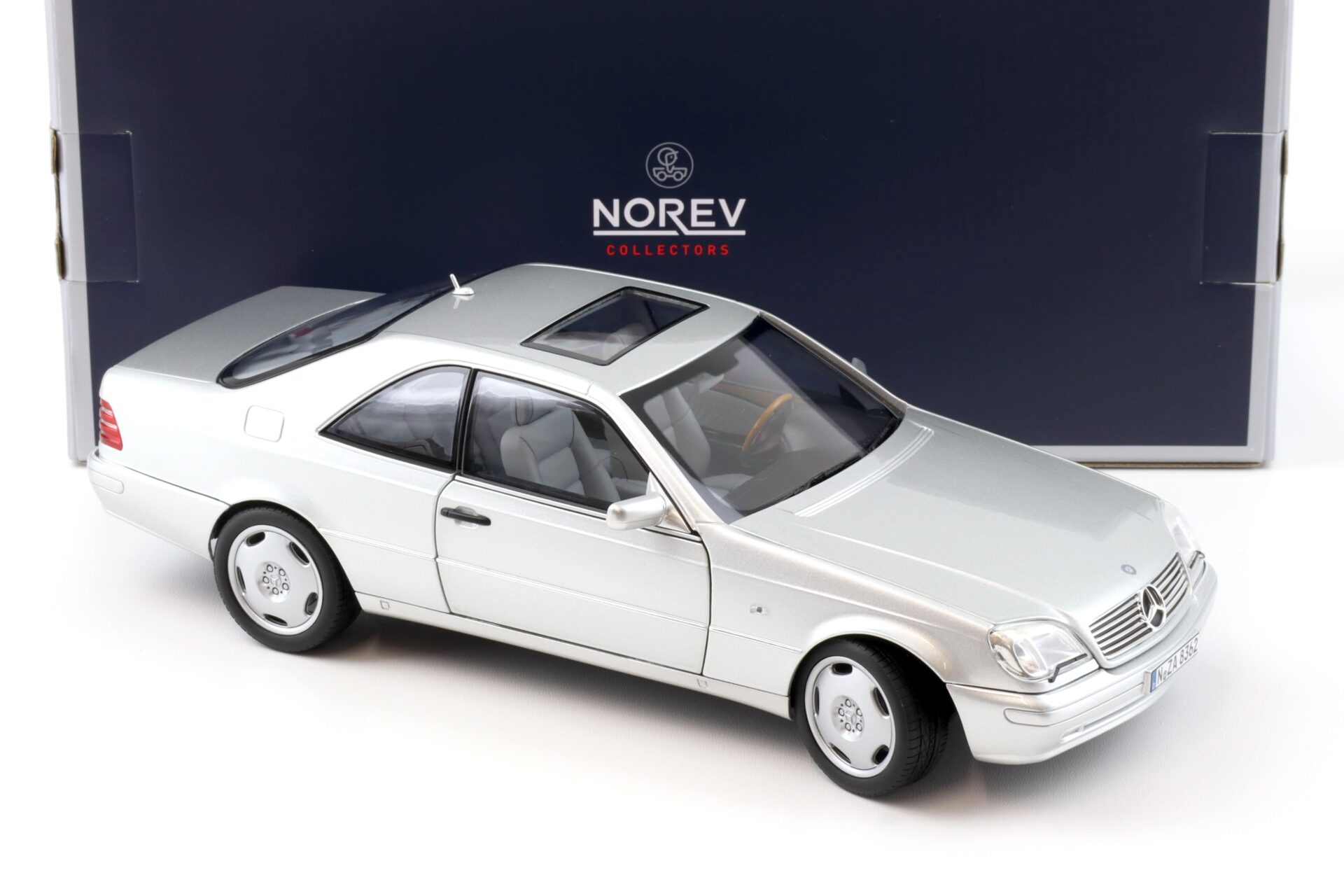 1:18 Norev Mercedes CL 600 Coupe C140 silver metallic 1997