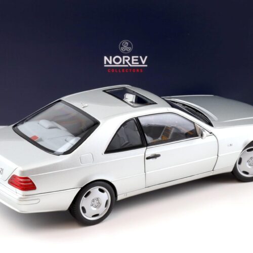 1:18 Norev Mercedes CL 600 Coupe C140 silver metallic 1997