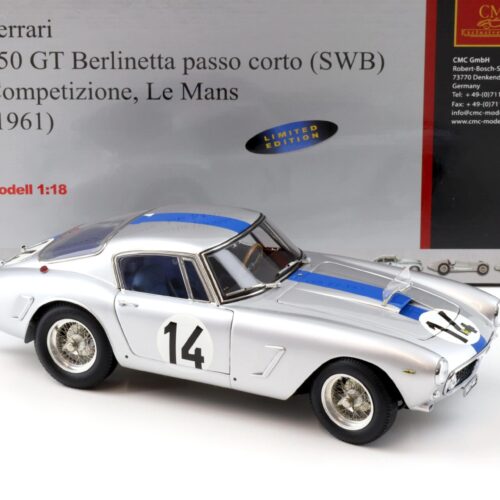 1:18 CMC Ferrari 250 GT Berlinetta passo corto SWB Competizione 1961 Le Mans M-079