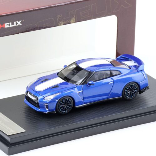 1:64 Motorhelix Nissan GT-R (R35) 50th Anniversary Wangan blue M63501